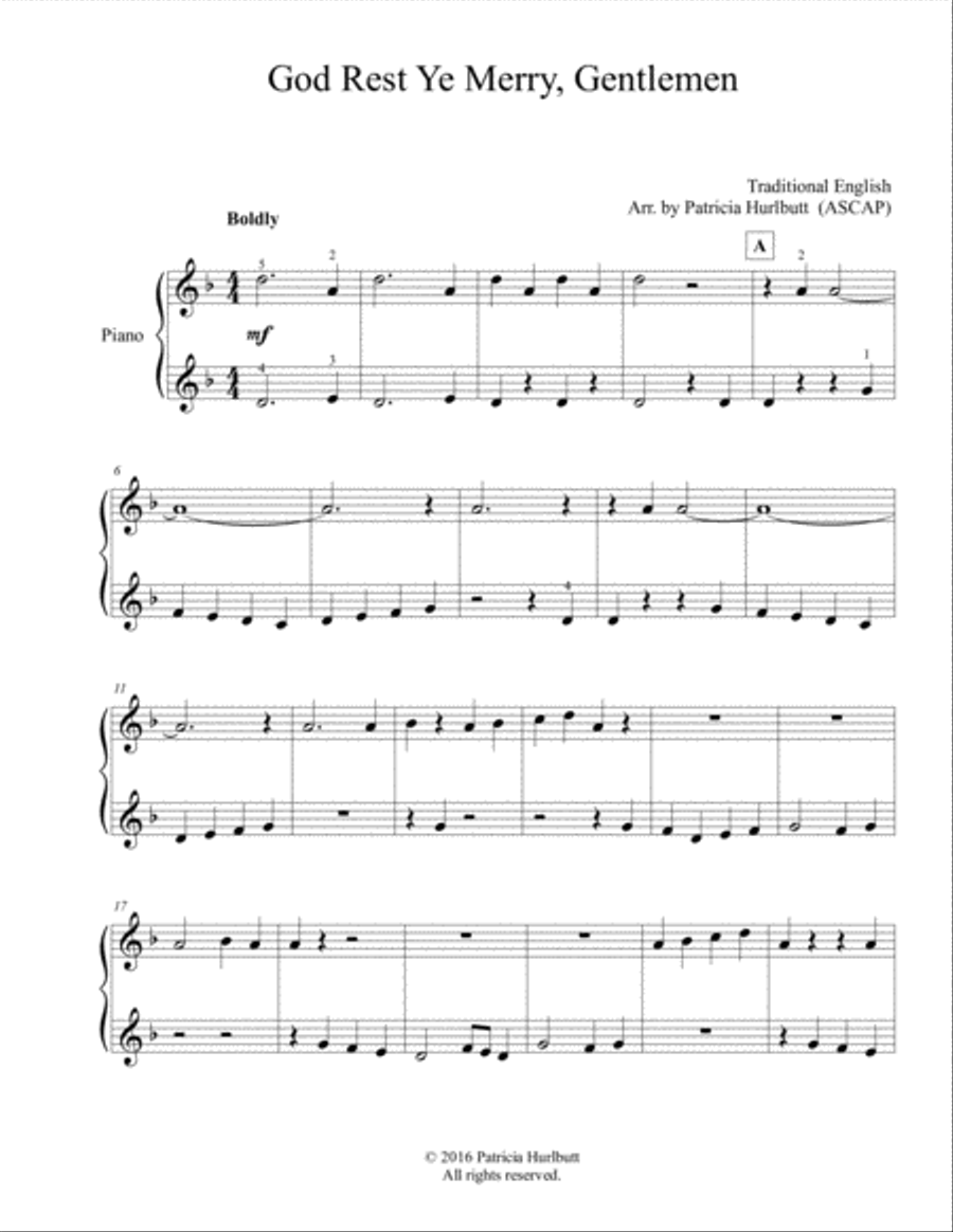 Three in D for Christmas for Easy Piano Easy Piano scores gallery preview page 6