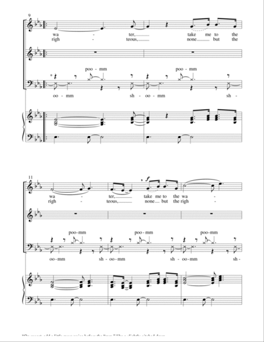 Take Me to the Water 3-Part scores gallery preview page 3