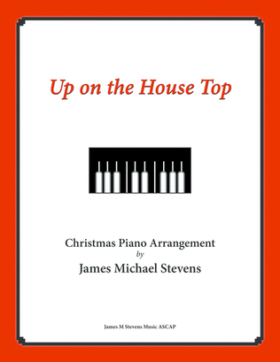 Book cover for Up on the House Top - Christmas Piano