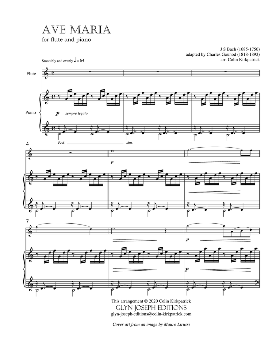 Bach-Gounod: Ave Maria for Flute and Piano