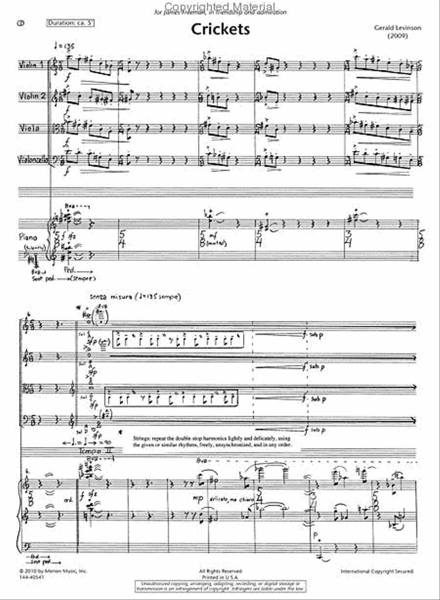 CRICKETS Chamber Music scores gallery preview page 2