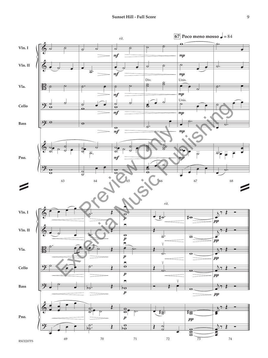 Sunset Hill Sunset Hill String Orchestra scores gallery preview page 8