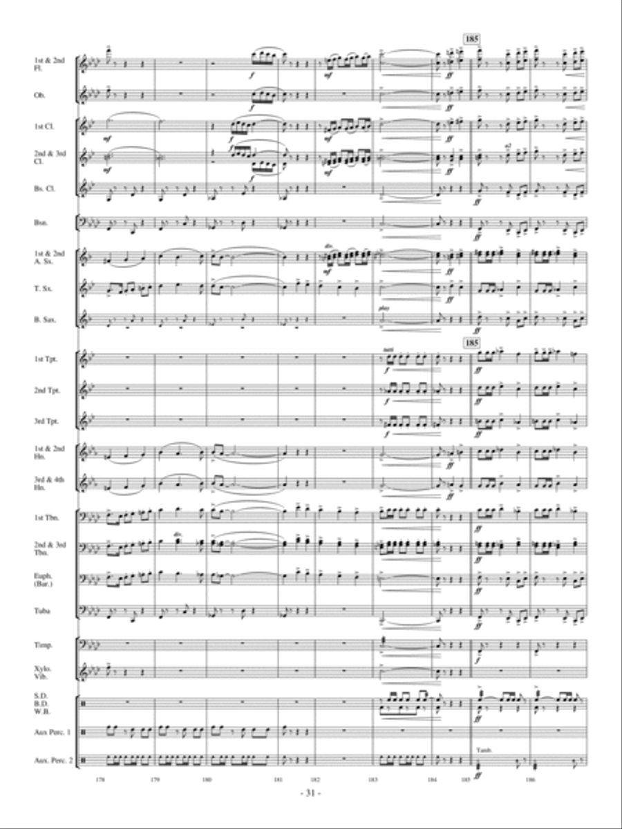 Costa del Sol Concert Band scores gallery preview page 30