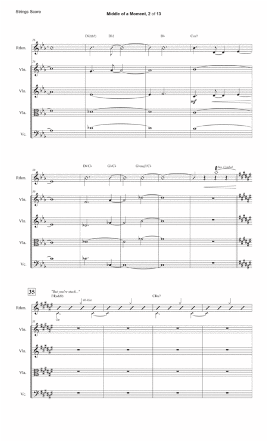 Middle Of The Moment Middle Of The Moment Cello scores gallery preview page 2