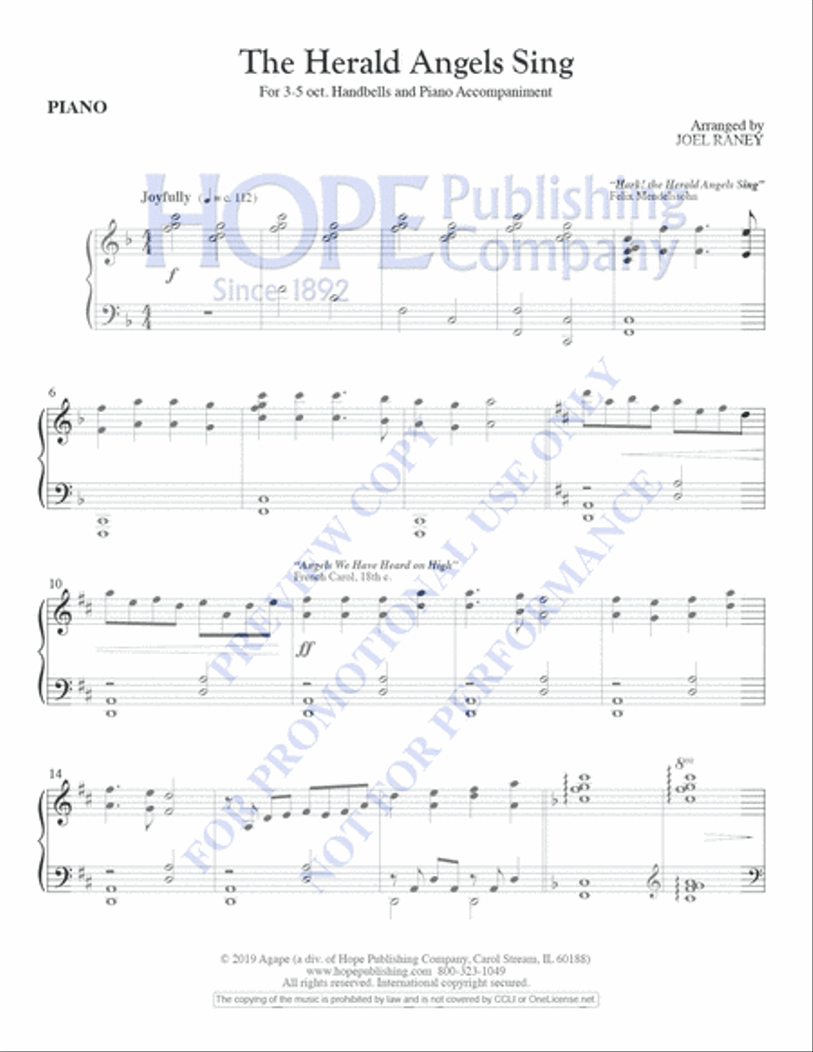 The Herald Angels Sing The Herald Angels Sing Piano scores gallery preview page 9
