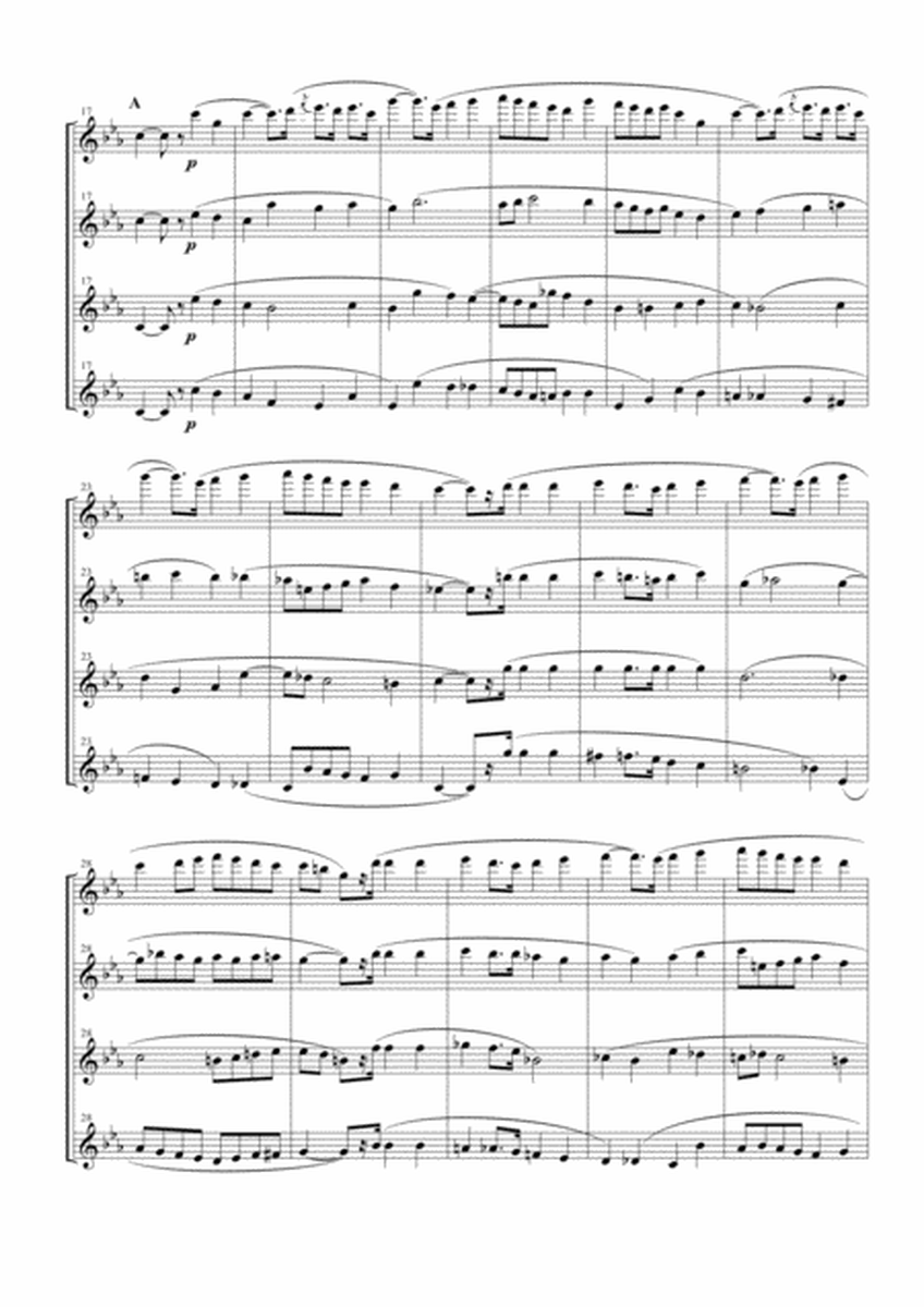 Overture from "L'Arlesienne Suite No. 1" for Flute Quartet image number null