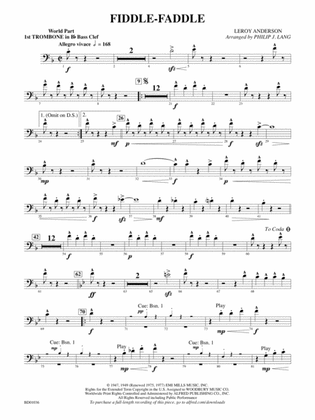 Fiddle-Faddle: (wp) 1st B-flat Trombone B.C.