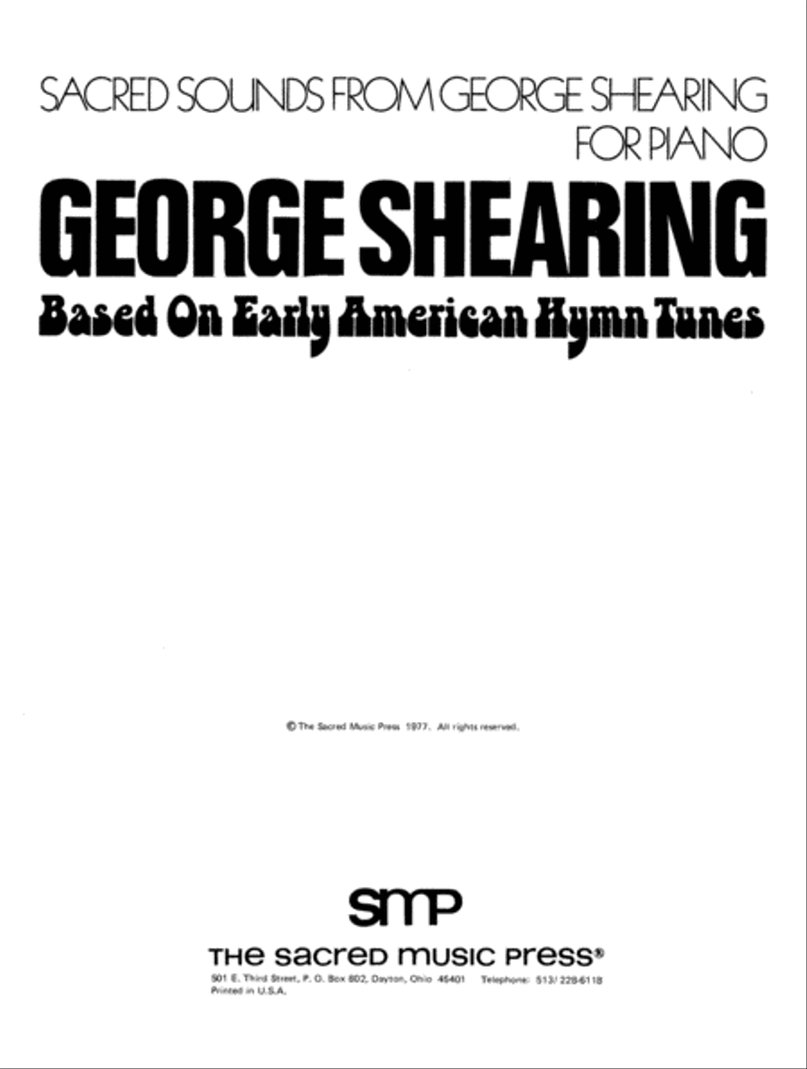 Sacred Sounds From George Shearing Piano Solo scores gallery preview page 3