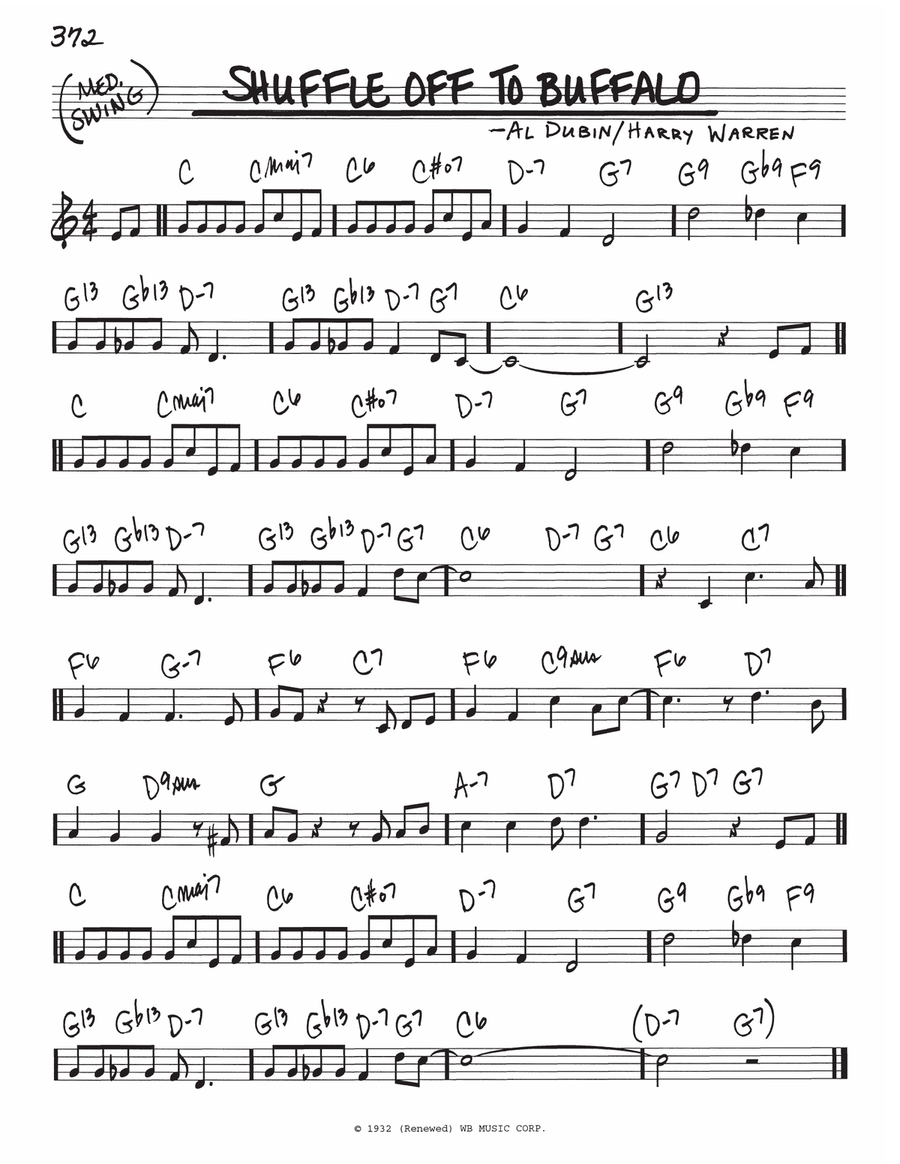 Shuffle Off To Buffalo Piano scores gallery preview page 1