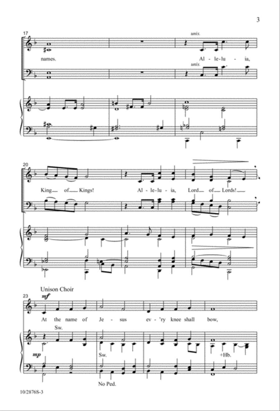 And Crown Him Lord Of All 4-Part scores gallery preview page 3