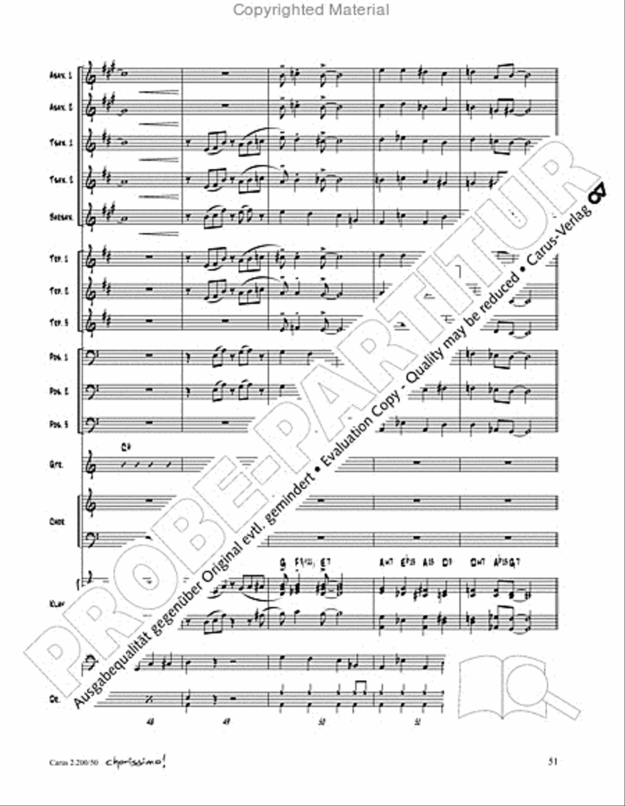 Chorissimo. Instrumentale Begleitarrangements fur Small Bigband, Vol. 3 Big Band scores gallery preview page 49