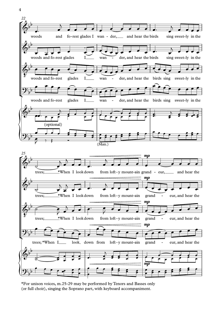 How Great Thou Art 4-Part scores gallery preview page 6