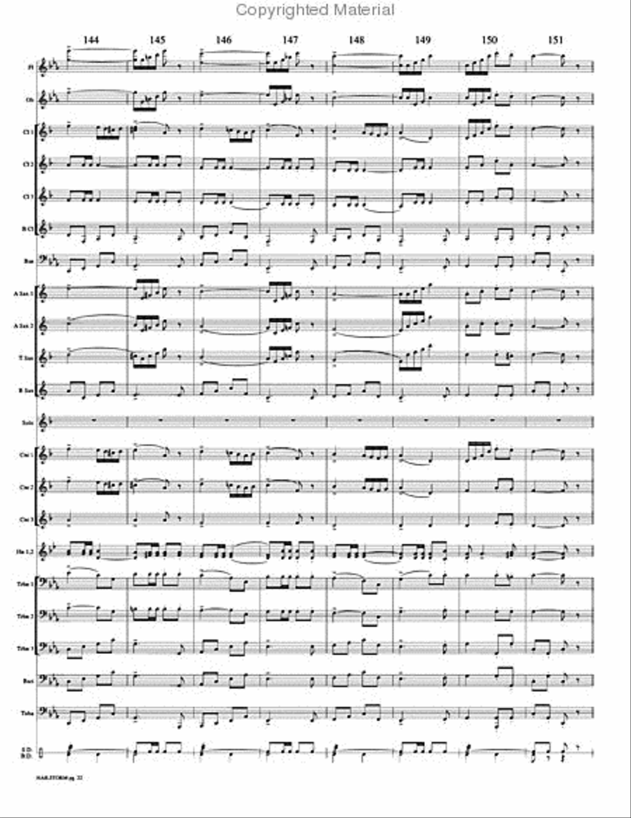 Hailstorm Hailstorm Concert Band scores gallery preview page 25