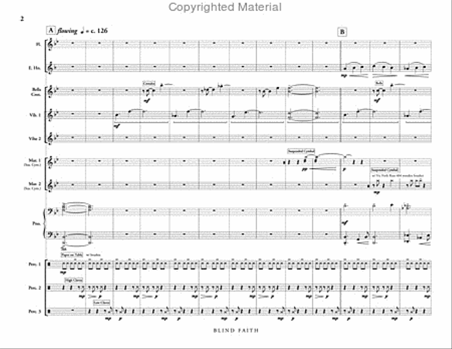 Blind Faith Percussion Ensemble scores gallery preview page 3