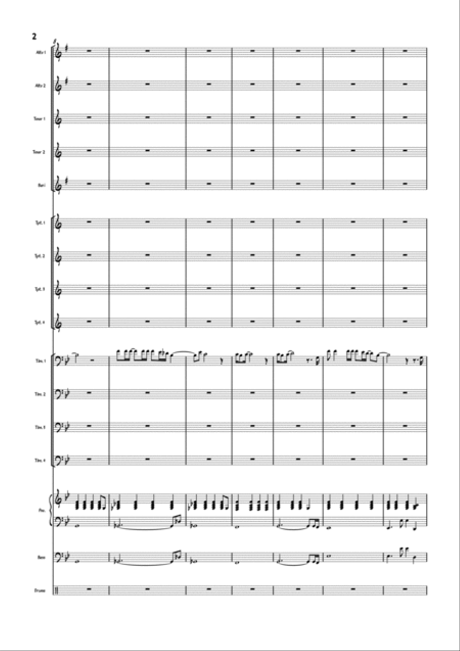 Moon Over Wichita Jazz Ensemble scores gallery preview page 3