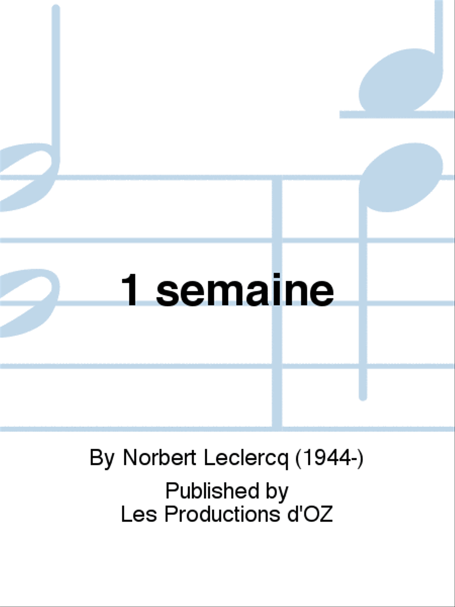 1 semaine Classical Guitar scores gallery preview page 1