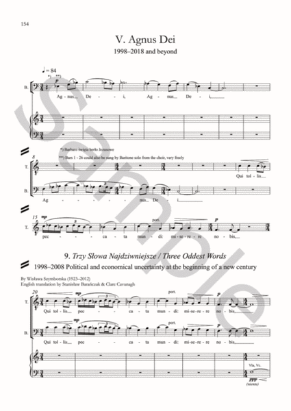 Faithful Journey (Wierna Podróz) (Vocal Score)