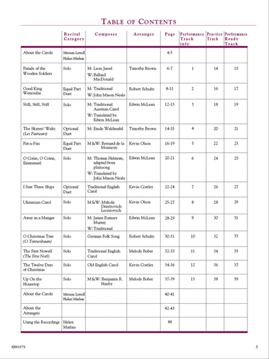 In Recital with Christmas Favorites, Book 3 Piano Method scores gallery preview page 2