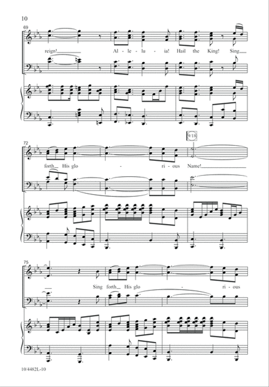 Sing Forth His Glorious Name 4-Part scores gallery preview page 11