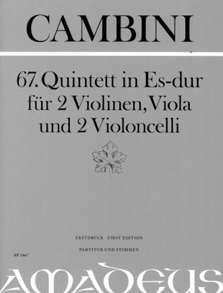 67. Quintet in E flat