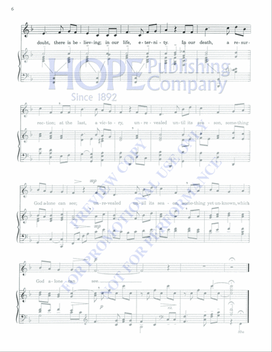 Hymn of Promise Hymn of Promise Medium Voice scores gallery preview page 6
