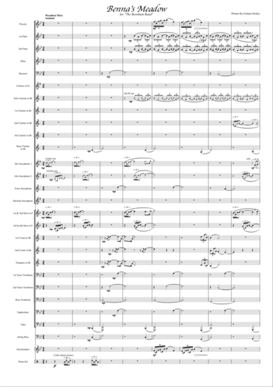Benna's Meadow Concert Band scores gallery preview page 2