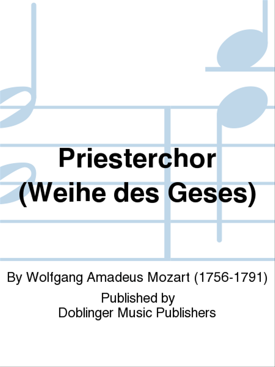 Priesterchor (Weihe des Geses) TTBB scores gallery preview page 1