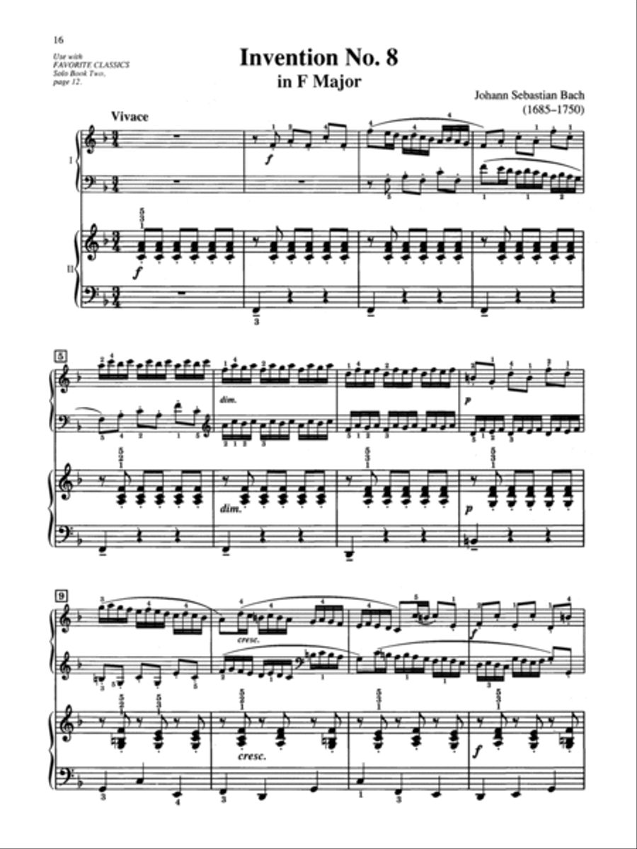 Favorite Classics: Accompaniment, Book 2 Piano Solo scores gallery preview page 5