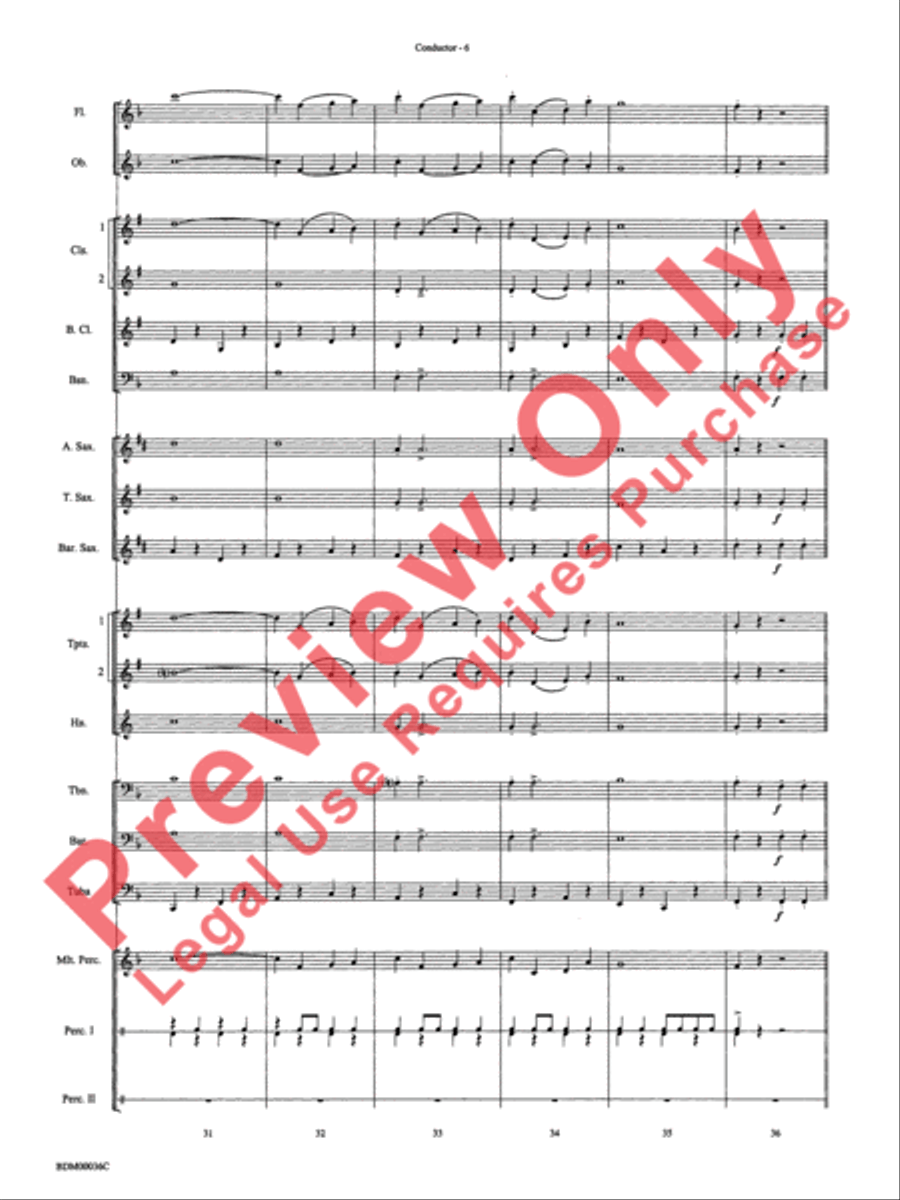 The Stars and Stripes Forever Concert Band scores gallery preview page 8
