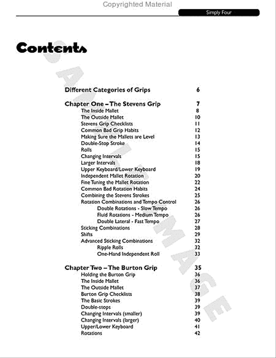 Simply Four Marimba scores gallery preview page 2