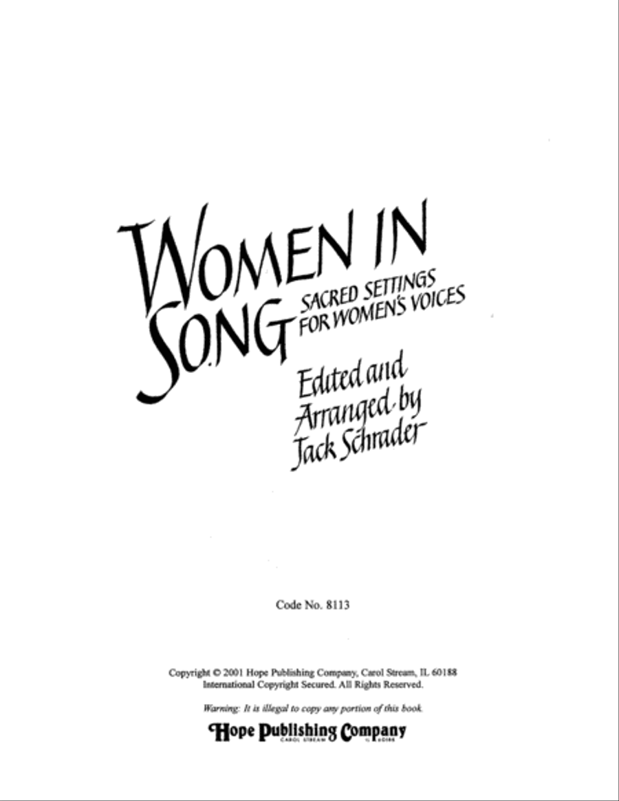 Women in Song 1 Choir scores gallery preview page 2