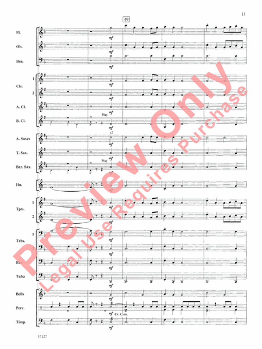 The Earl of Oxford's March Concert Band scores gallery preview page 12