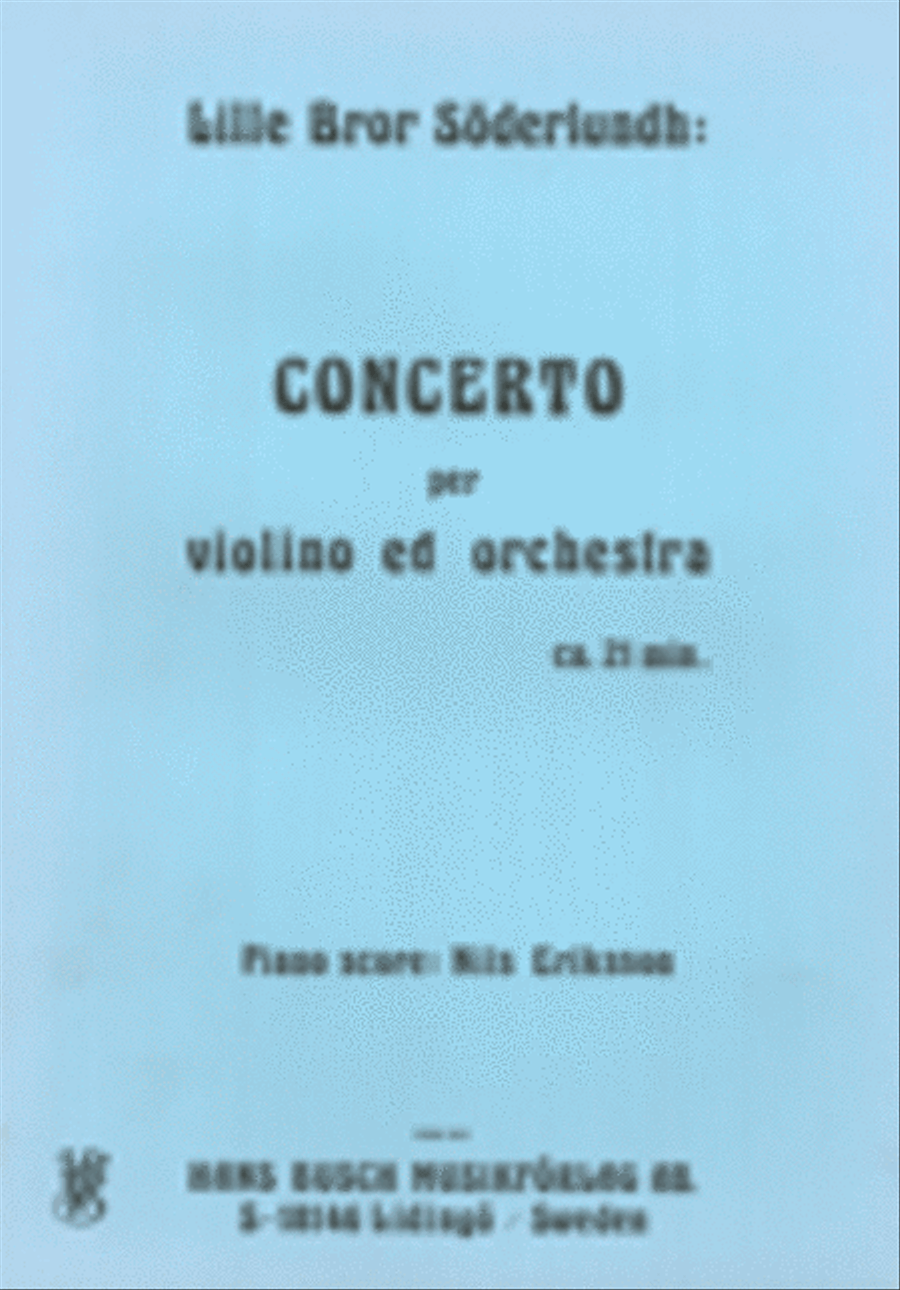Concerto per violino ed orchestra Violin Solo scores gallery preview page 1