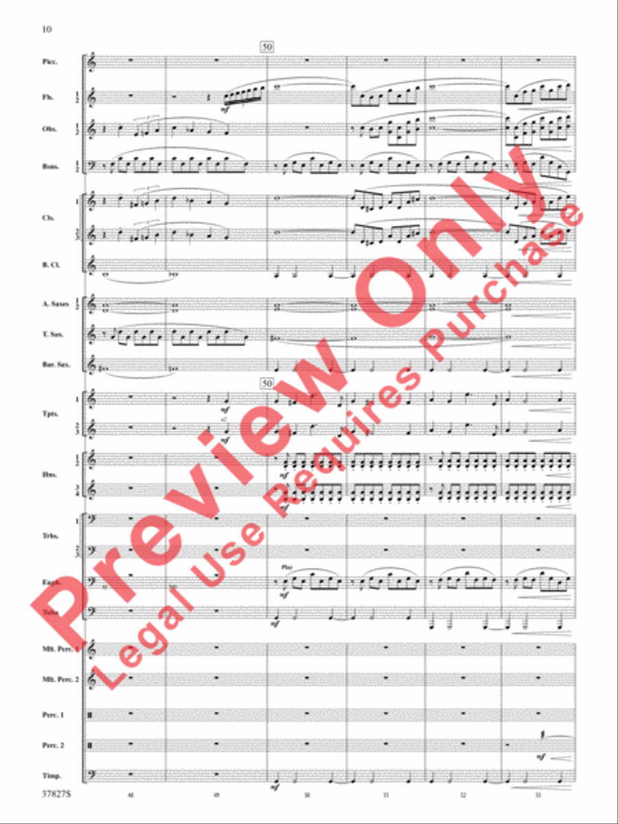 The Winged Stallion Concert Band scores gallery preview page 11