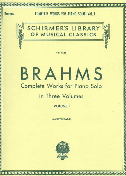 Complete Works for Piano Solo – Volume 1