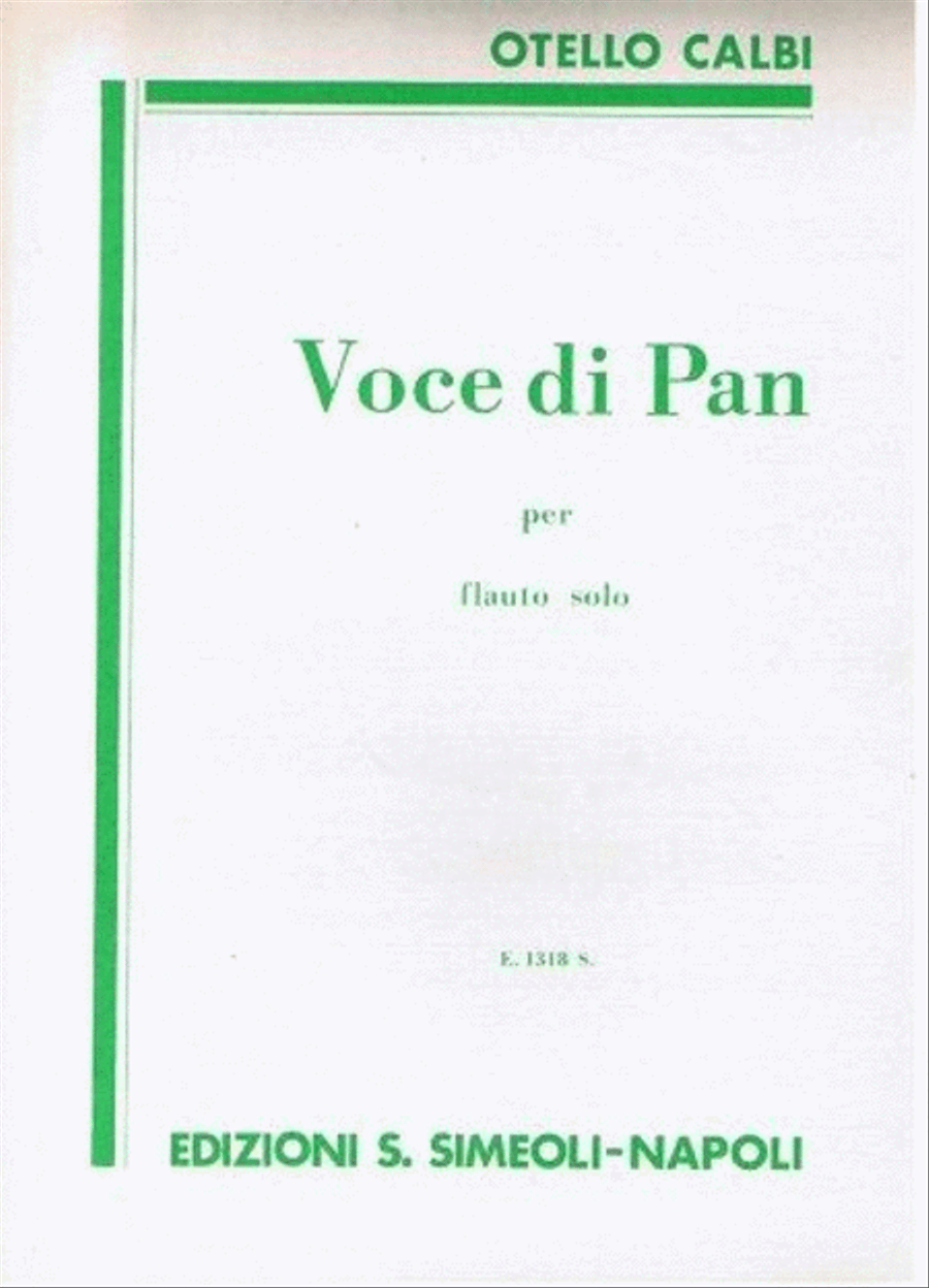 Voce Di Pan Flute Solo scores gallery preview page 1