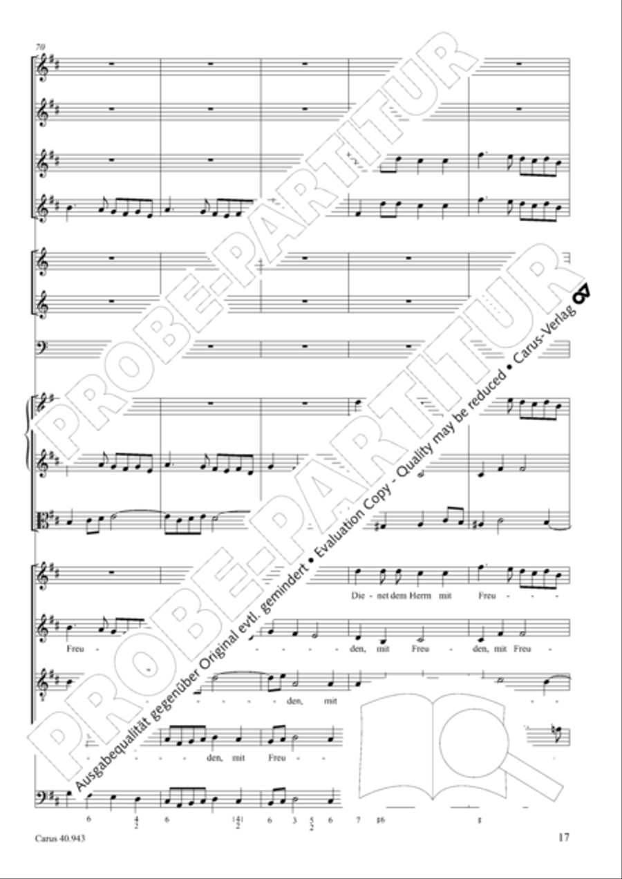 Shout to the Lord, all the earth (Jauchzet dem Herrn, alle Welt) 4-Part scores gallery preview page 24