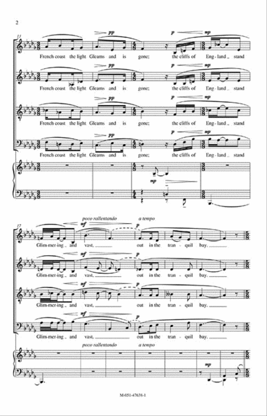 Dover Beach Revisited 4-Part scores gallery preview page 3