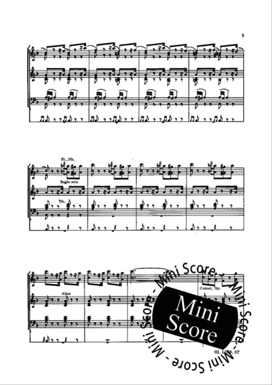 Prelude de L'Operette Fanfare Band scores gallery preview page 7