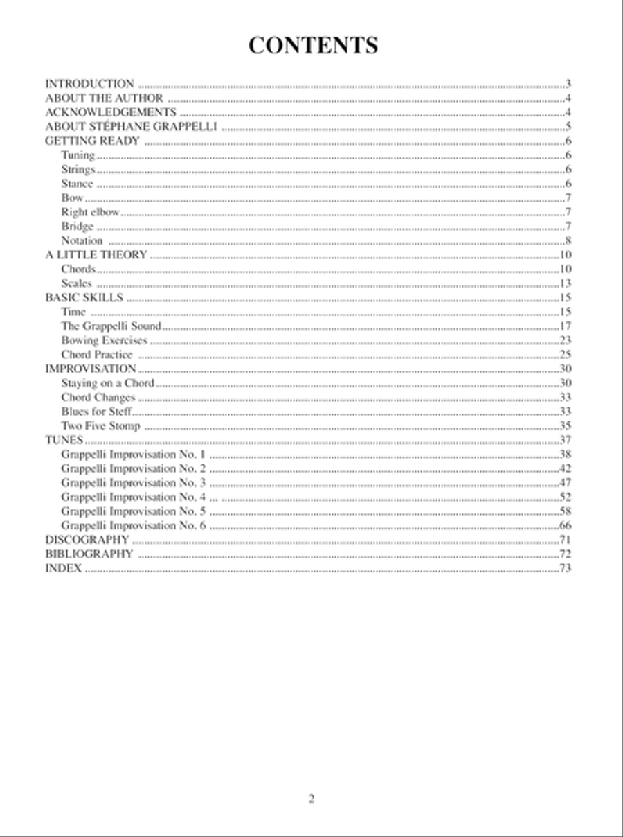 Stephane Grappelli Gypsy Jazz Violin Violin Solo scores gallery preview page 3