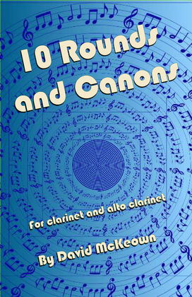 10 Rounds and Canons for Clarinet and Alto Clarinet Duet