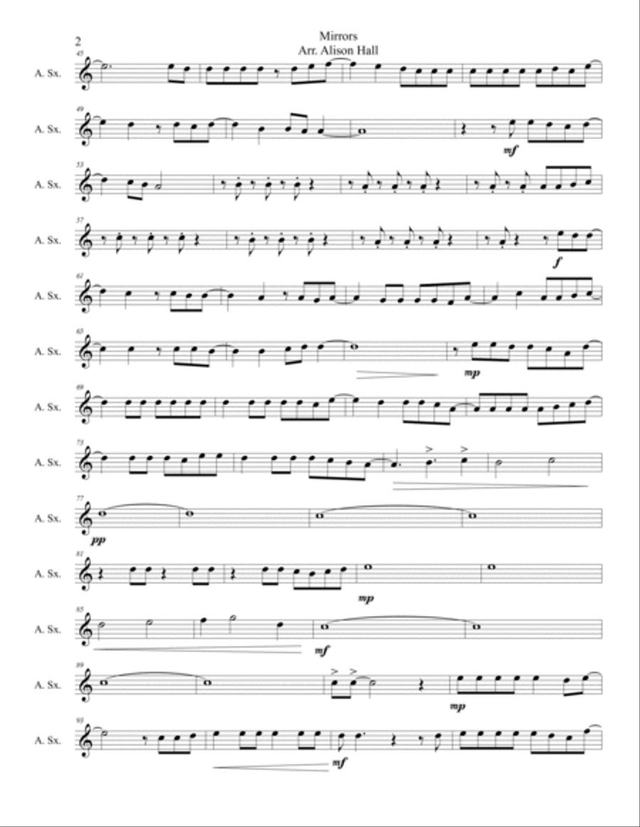 Mirrors Woodwind Quartet scores gallery preview page 5