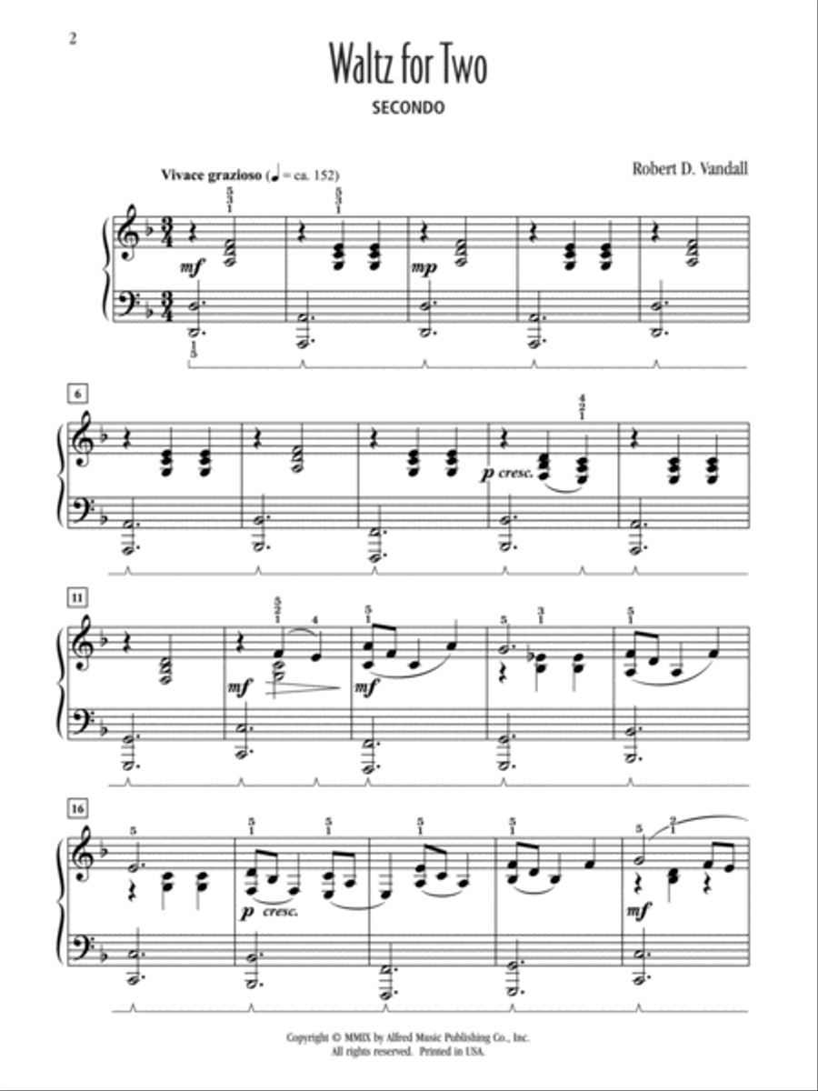 Waltz for Two Small Ensemble scores gallery preview page 2