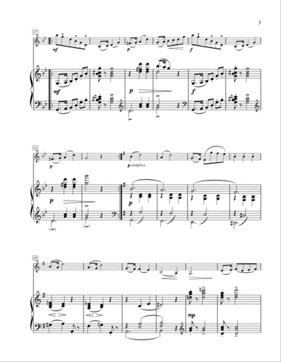 Souvenir de Wieniawski No. 1 for Violin and Piano Violin Solo scores gallery preview page 5