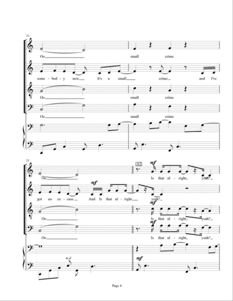 9 Crimes 4-Part scores gallery preview page 4