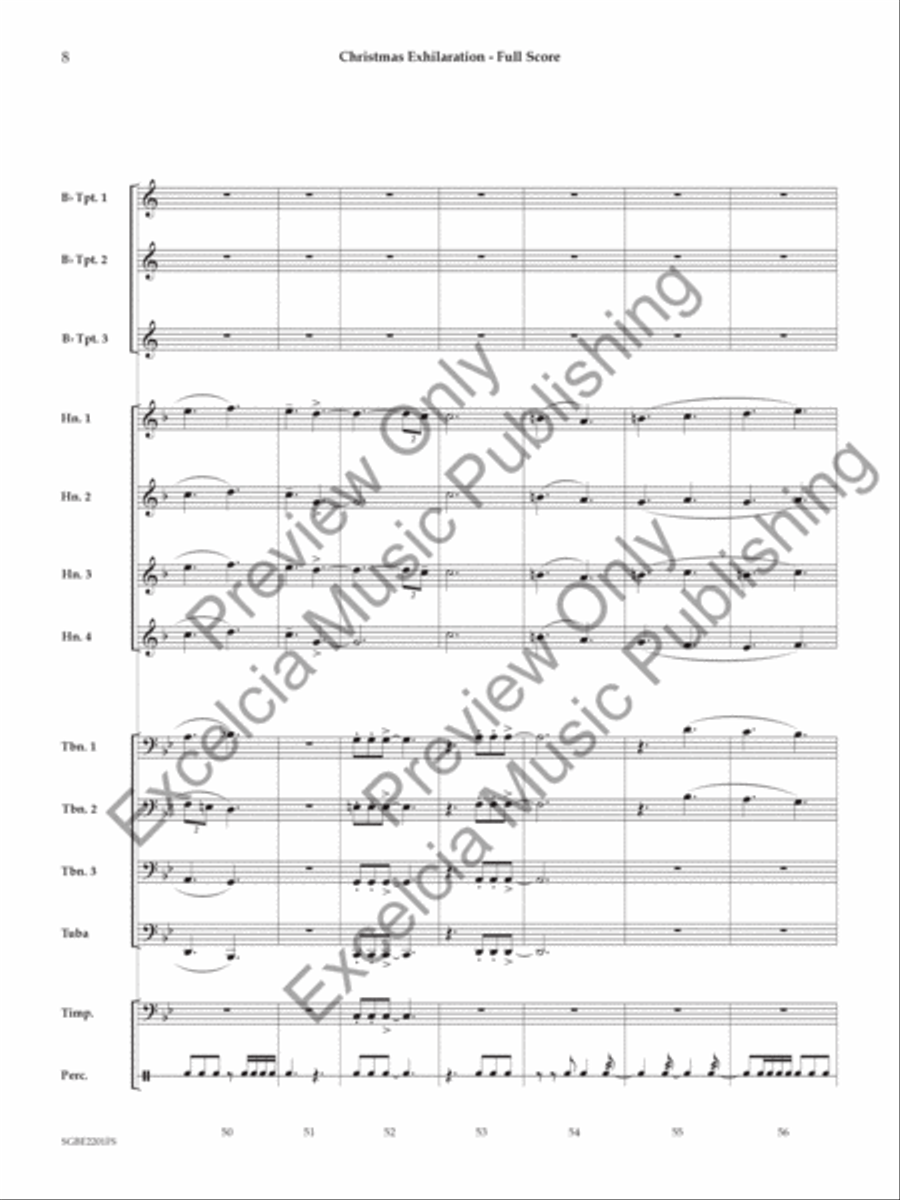 Christmas Exhilaration Small Ensemble scores gallery preview page 9