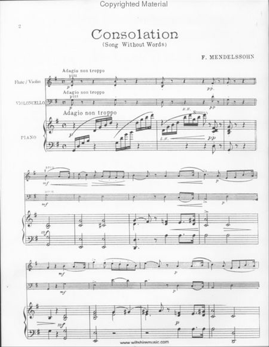 Consolation Consolation Piano Trio scores gallery preview page 2