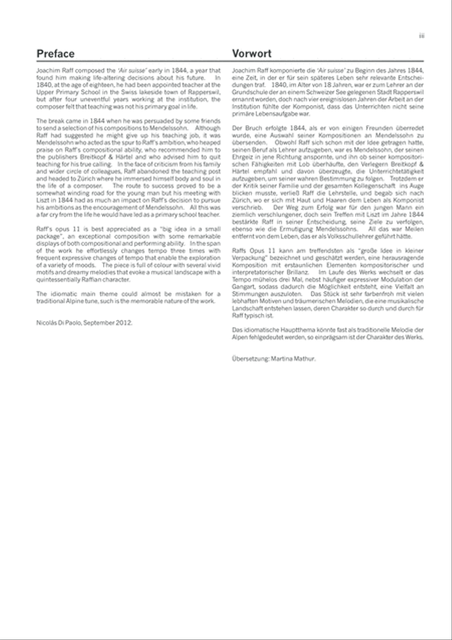 Air Suisse, Opus 11 Air Suisse, Opus 11 Piano Solo scores gallery preview page 5