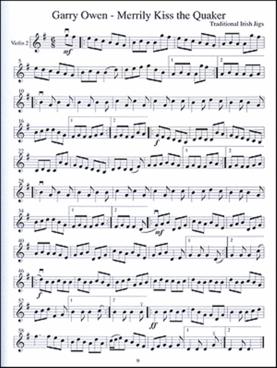 Celtic Fiddle Tunes for Solo and Ensemble - Violin 1 and 2 Violin scores gallery preview page 8