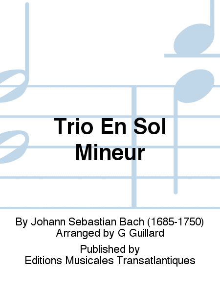 Trio En Sol Mineur